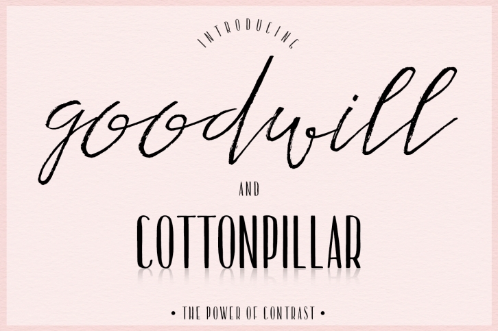 Goodwill & Cottonpillar Font Download