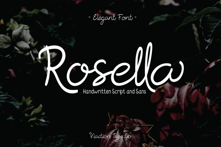 Rosella Script & Sans (Font Duo) Font Download