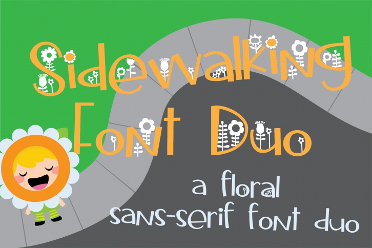Sidewalking Font Duo Font Download