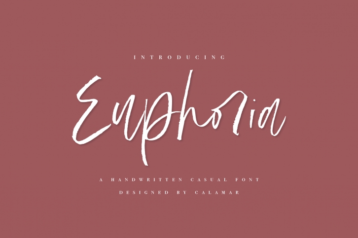 Euphoria | Handwritten Font Font Download