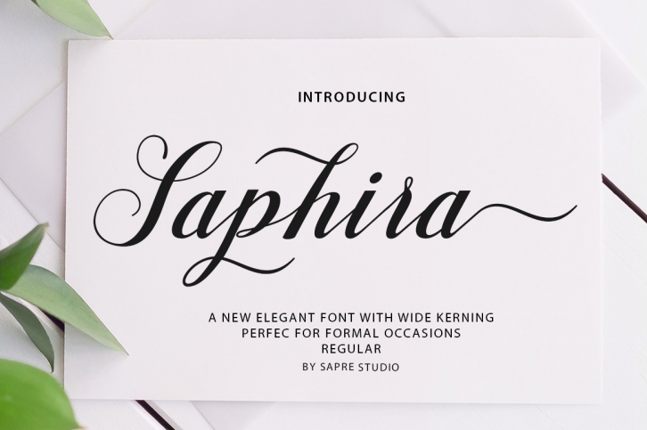 Saphira Script Font Download