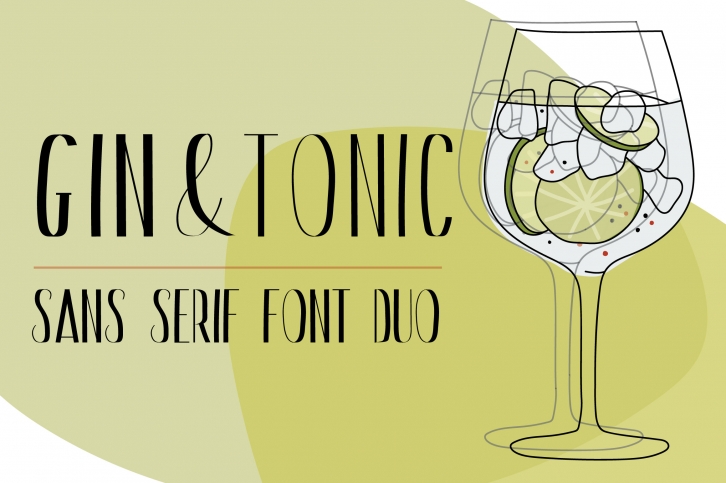 Gin And Tonic | Sans Serif Font Duo Font Download
