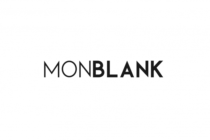 Monblank. Sans serif family Font Download