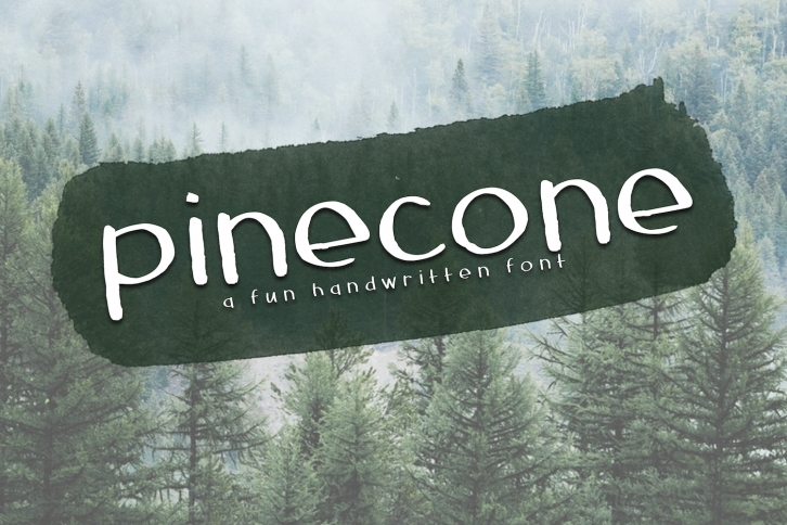 Pinecone - A Rough Handwritten Font Font Download