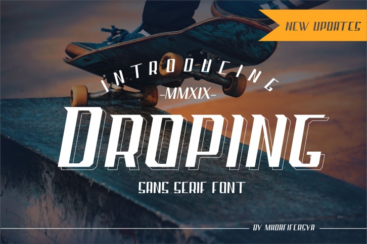 Droping Sans Serif Font Download