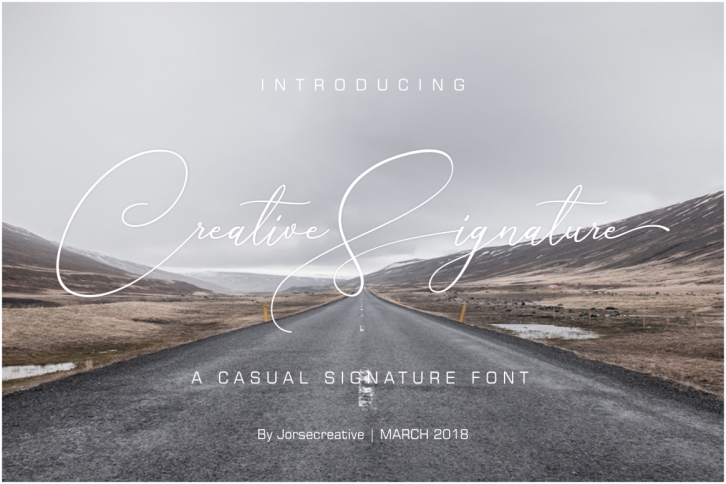 Creative Signature Font Font Download