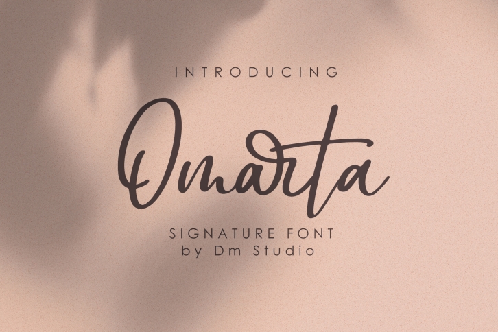 Omarta - Signature Font Font Download