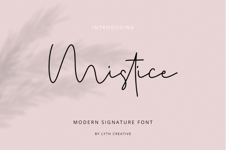 Mistice Signature Font Download