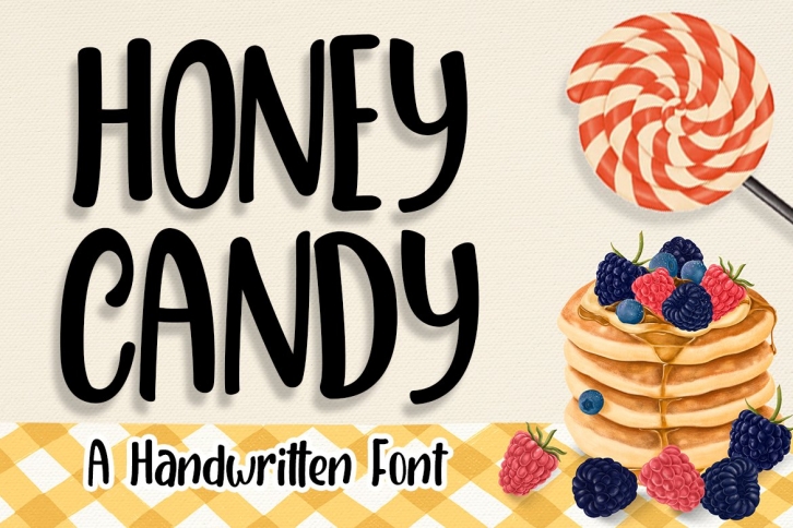 Honey Candy | Natural Handwritten Font Font Download