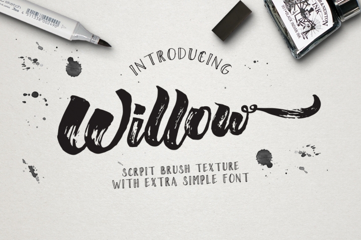 Wiilow Brush & Extra Font Download