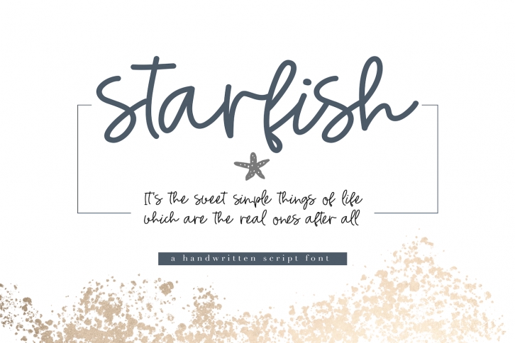 Starfish - Handwritten Script Font Font Download