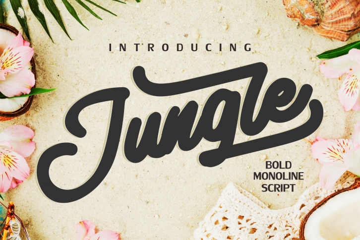 Jungle| Monoline Bold Font Font Download