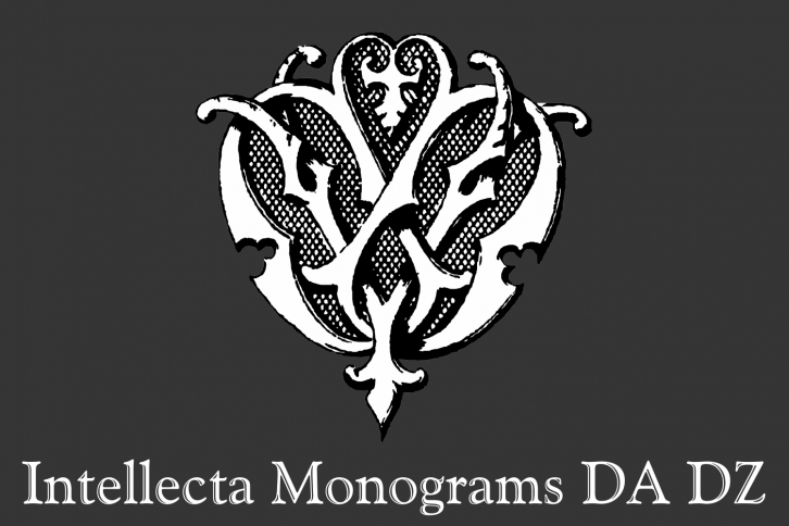 Intellecta Monograms DA DZ Font Download
