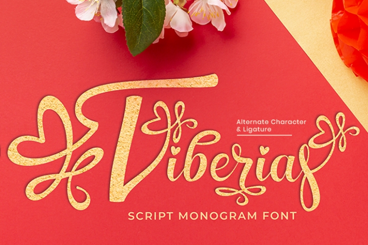 Tiberias Script Monogram Font Font Download