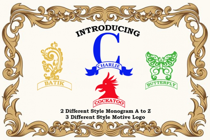 Charlie Monogram Font Download