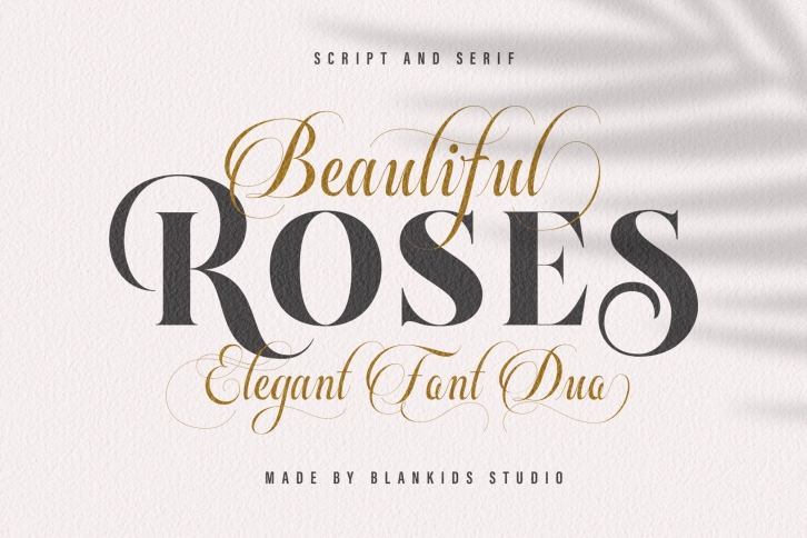 Beautiful Roses Duo Font Font Download