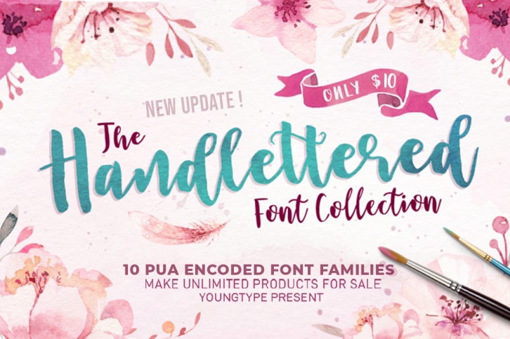 The Handlettered Font Collection Font Download