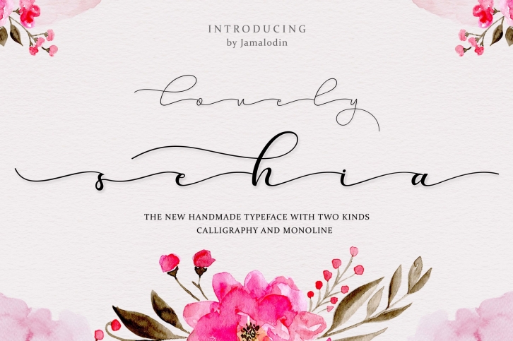 Sehia Script Calligraphy & Monoline Font Download