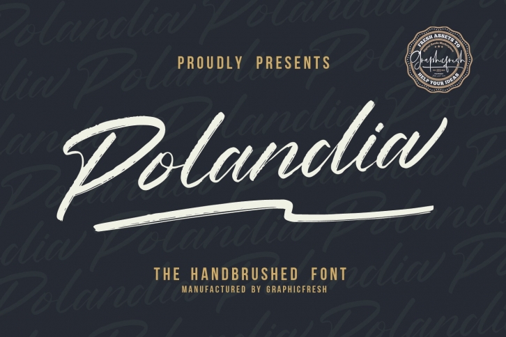 Polandia - The Handbrushed Font Font Download