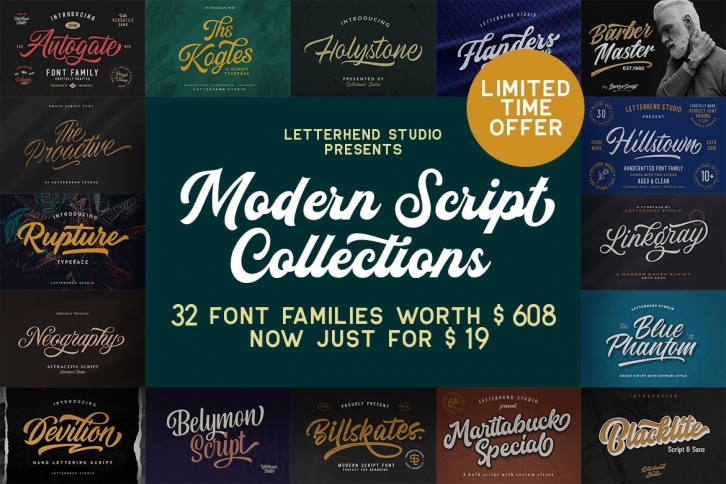 Modern Script Collections Font Download