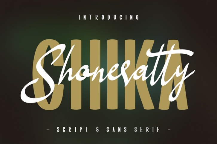 Shoneratty Chika Typeface Font Download