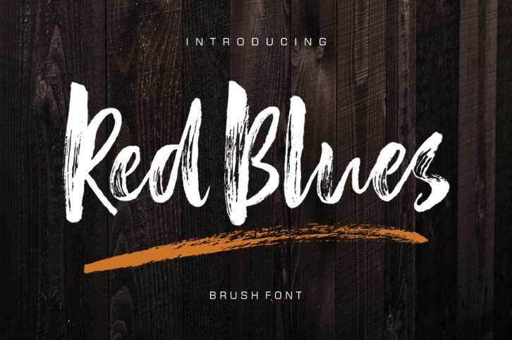 Red Blues Brush Font Font Download