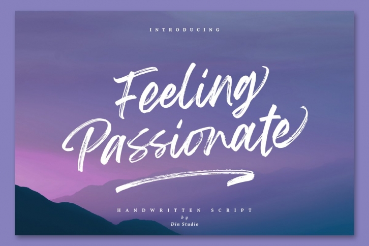 Feeling Passionate - Brush Font Font Download