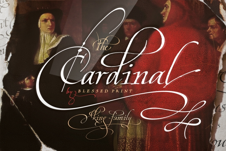 Cardinal - Italic script trio Font Download