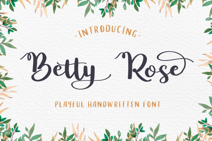 Betty Rose - Handwritten Font Font Download