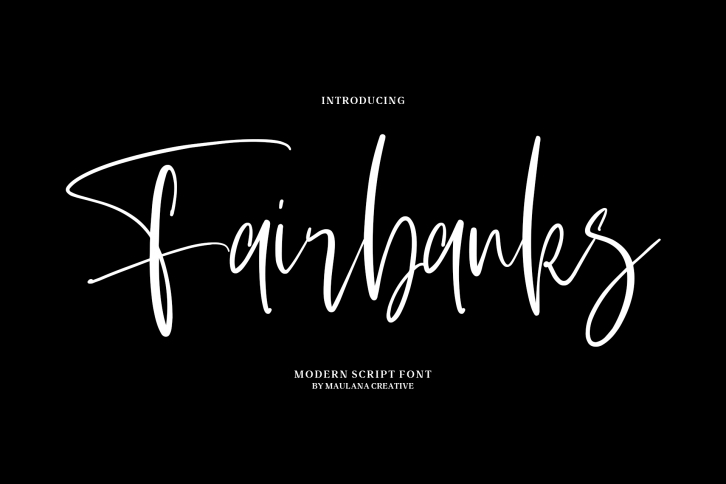 Fairbanks - Modern Script Font Font Download