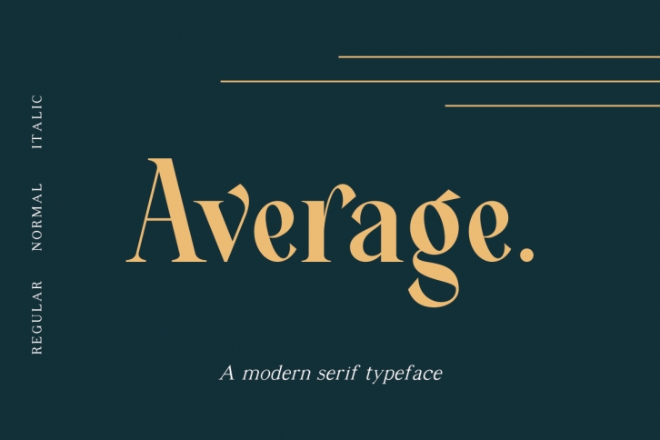 Average - Modern Serif Typeface Font Download