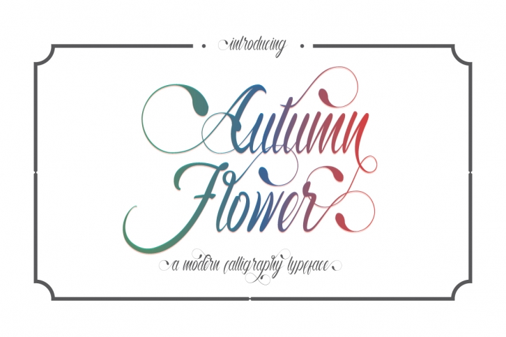 Autumn Flower Script Font Download