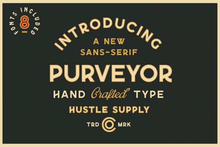 Purveyor - 8 Fonts Included - Font Bundle Font Download