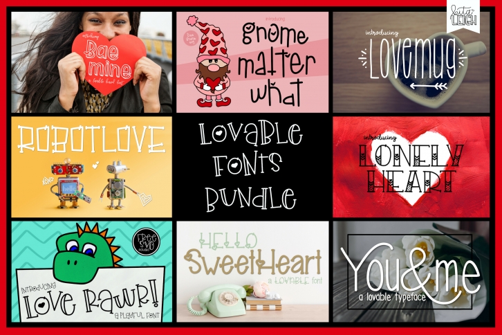 Kitaleigh Lovable Fonts Bundle $96 Value! Font Download