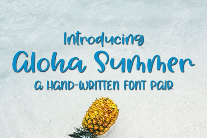 Aloha Summer - A Summery Hand-Written Font Font Download