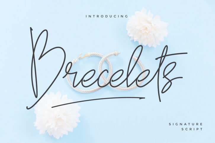 Brecelets Signature Font Font Download