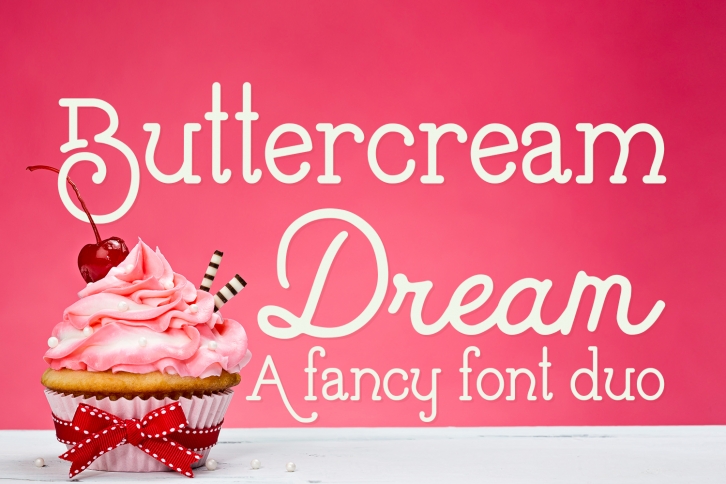 Buttercream Dream - A fancy font duo Font Download