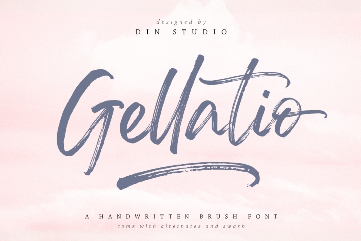 Gellatio - Chic Brush Font Font Download