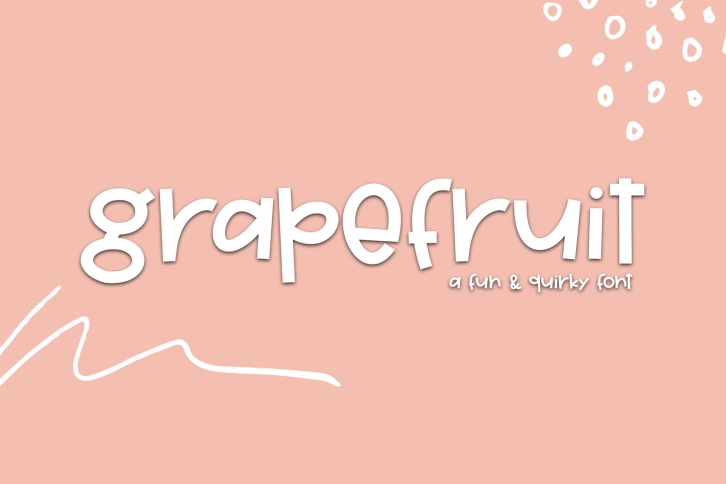Grapefruit - A Fun & Quirky Font Font Download