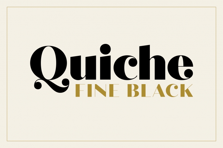Quiche Fine Black Font Font Download