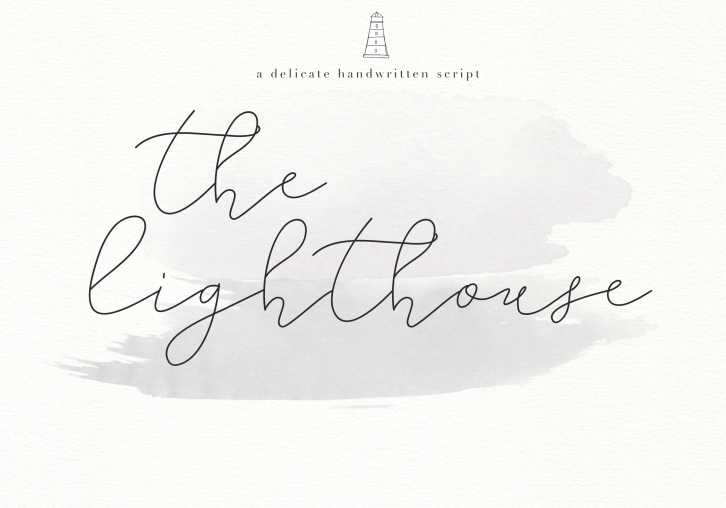 The Lighthouse - Delicate Script Font Font Download
