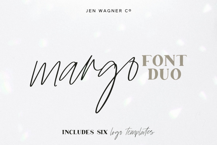 Margo Font Duo w 6 Bonus Logos Font Download