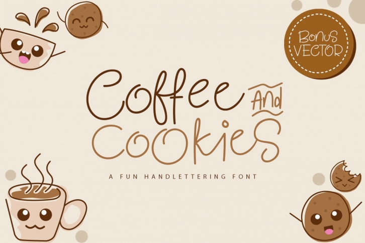 Coffee and Cookie Font Font Download