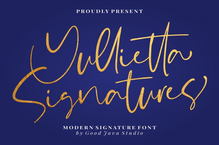 Yullietta - Modern Signature Font Font Download