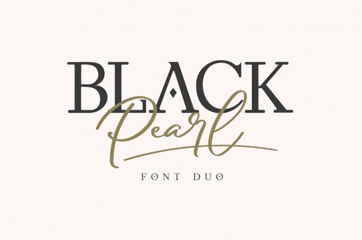 Black Pearl Font Duo Font Download