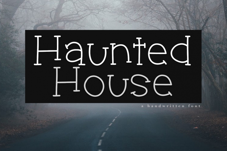 Haunted House - A Spooky Handwritten Font Font Download