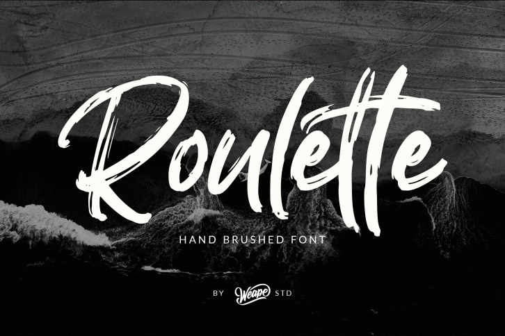 Roulette - Hand Brushed Font Font Download