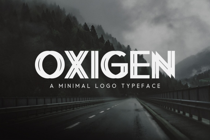 Oxigen | A Minimal Logo Typeface Font Download