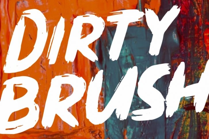 DIRTY BRUSH Font Font Download