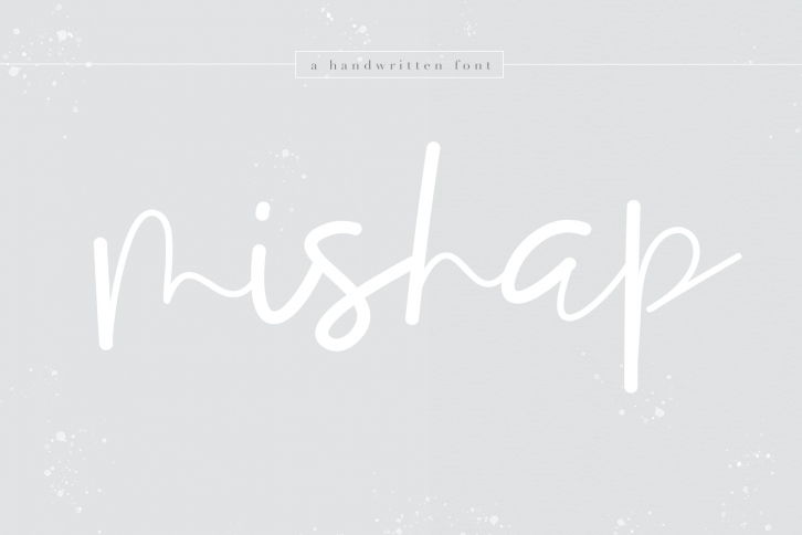 Mishap - A Chic Handwritten Font Font Download